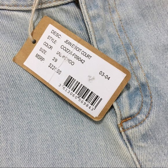 A.P.C Jean Etroit Court Blue Low Rise Straight Leg Jeans Size 29 - Picture 3 of 12